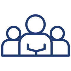 Human resources related icon set. Recruitment, office management and company structure line vector icons.