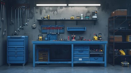A Well-Equipped Garage Workshop