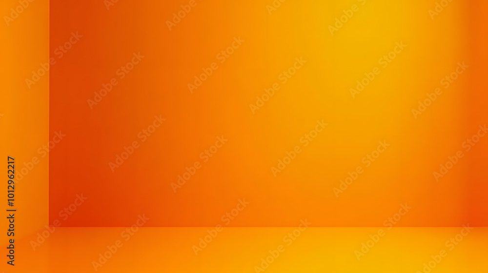 Poster plain orange gradient background with smooth transition.