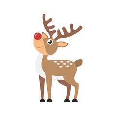 christmas reindeer with ribbon