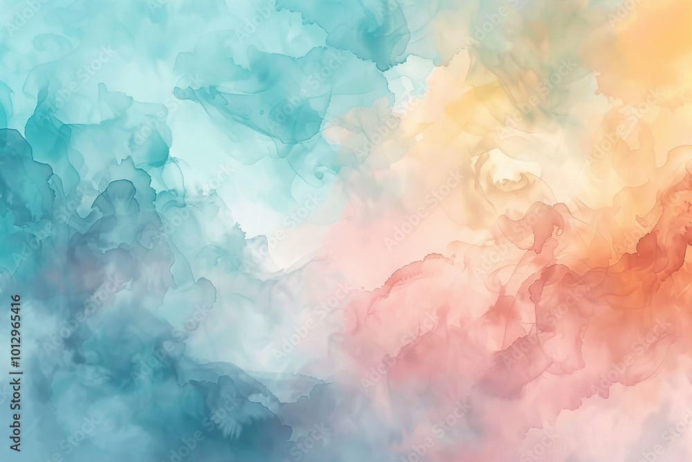 Canvas Prints Abstract Watercolor Background