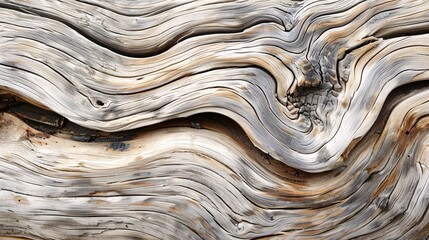 Air-damaged wood and sun-bleached surfaces