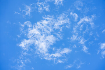 clouds in the sky. blue sky.