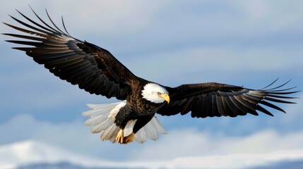 Obraz premium Bald Eagle in Flight