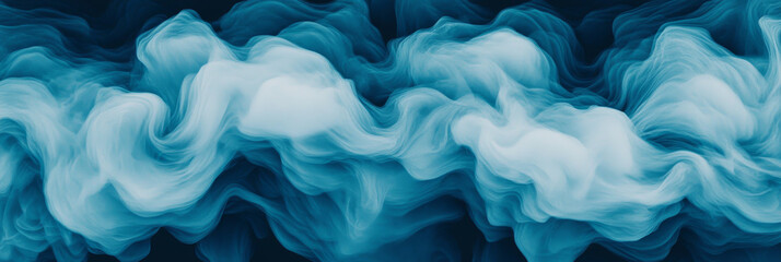 Obraz premium Abstract blue and white smoke-like design