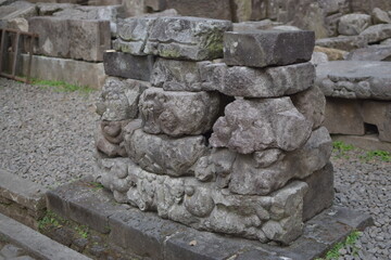 Jalatunda temple archaeological site on the slopes of Mount Penanggungan