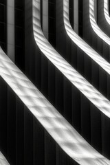 Fototapeta premium Abstract Architecture with Curved Lines and Shadows