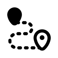 route glyph icon