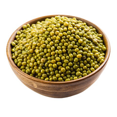 Mung beans isolated on a transparent background