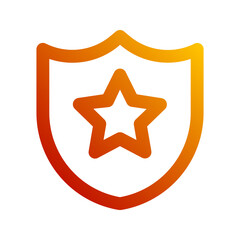 Obraz premium police gradient icon