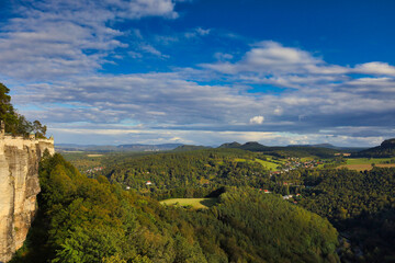 Sächsische Schweiz, Blick von der Festung Königsstein, Landkreis Sächsische...
