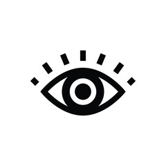 Eye icon logo design template isolated illustration