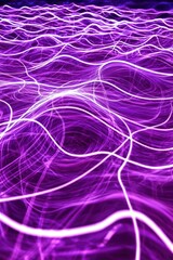 Abstract Purple and White Light Streaks Pattern