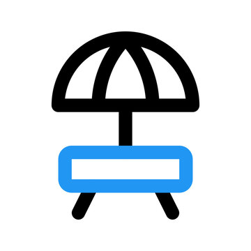 recommend clip art: rest area outline color icon