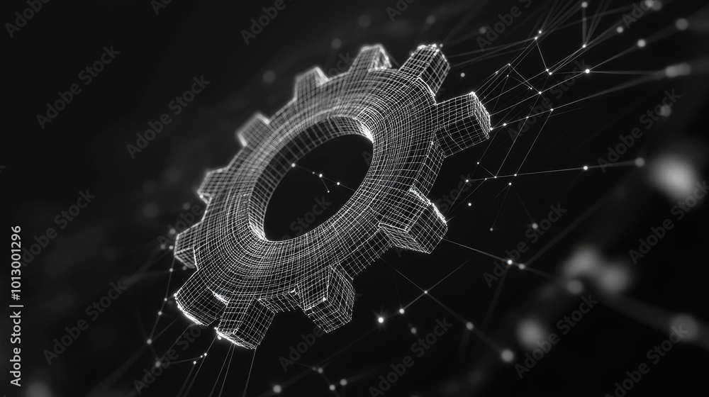 Poster design with sharp edges,like a gear, creates a simple picture of a starry sky or the universe. it's 