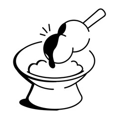 Tanghulu icon in drawing style  

