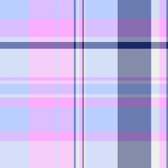 Bathroom check plaid pattern, uk fabric texture background. Back tartan seamless textile vector in light and pastel colors.