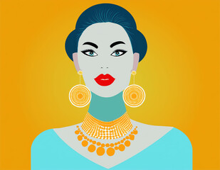 H&uuml;bsche moderne Frau