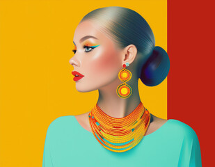 H&uuml;bsche moderne Frau