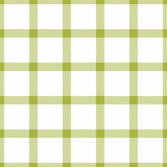 Fibrous pattern vector tartan, skill plaid seamless check. Korean background texture textile fabric in lime and white colors.