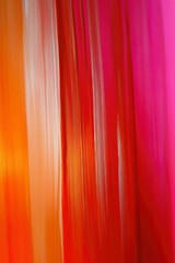 Obraz premium Abstract Painting with Orange, Red, and Pink Vertical Stripes