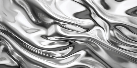 Fototapeta premium Abstract silver liquid metal background