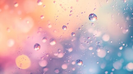Abstract background with pastel colors and shapes in the form of dots, bubbles, or spots