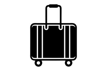 Contemporary Vector Illustration Showcasing a Clean Line Suitcase Icon
