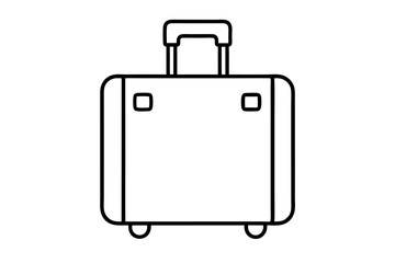 Sleek and Modern Vector Design Featuring a Simple Suitcase Icon
