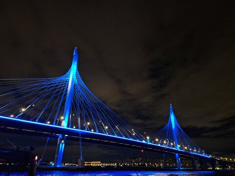 bridge at night