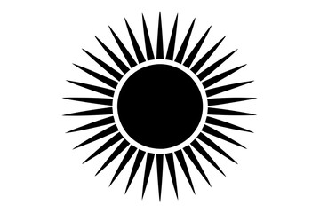 Eye-catching Vector Sun Illustration Featuring Clean Lines That Radiate Energy All Around





