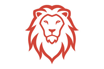 Obraz premium A Stunning Minimalist Lion Vector Art Piece Focusing on Essential Features 