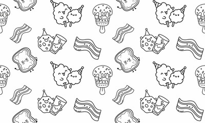 The design is perfect for use in packaging, wallpapers, and other creative projects that require a sweet and simple aesthetic.
