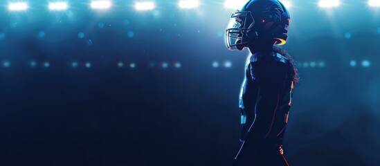 Fototapeta premium football player athlete on the field