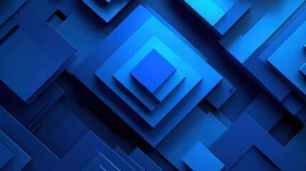 Bright blue geometric modern design template