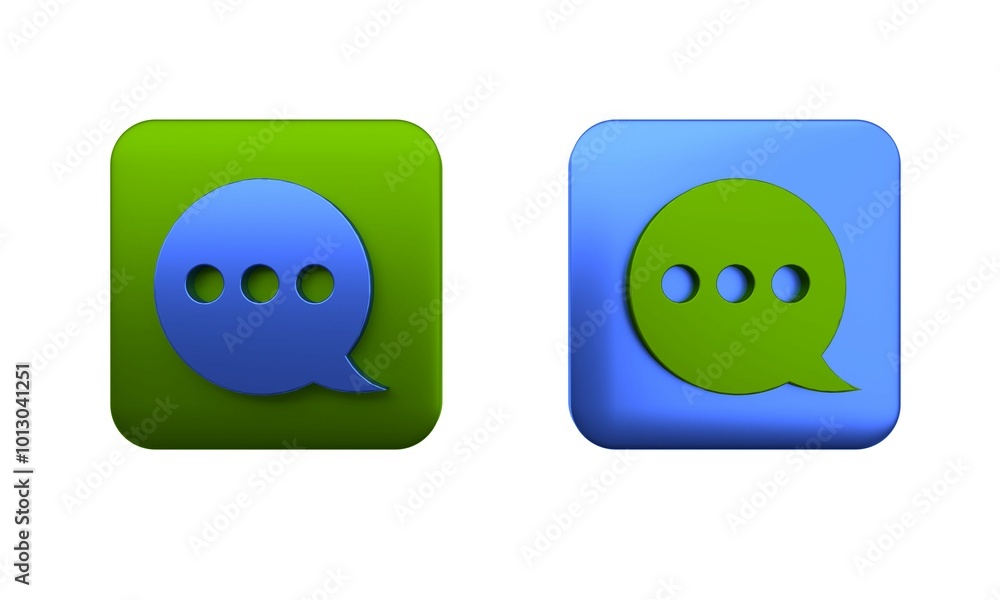 Poster colorful speech bubble chat icon isolated on white background. message icon. communication or commen