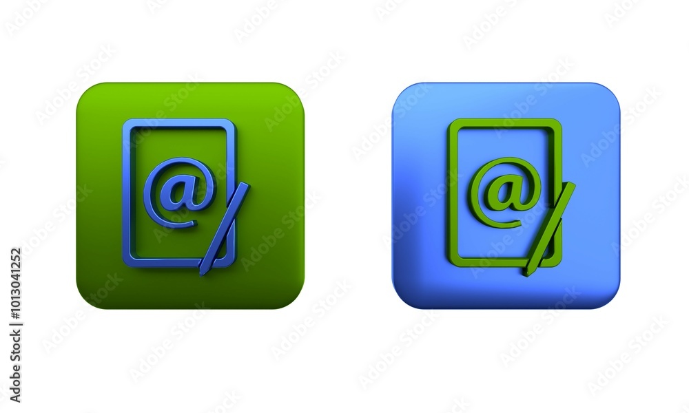 Poster colorful mail and e-mail icon isolated on white background. envelope symbol e-mail. email message si