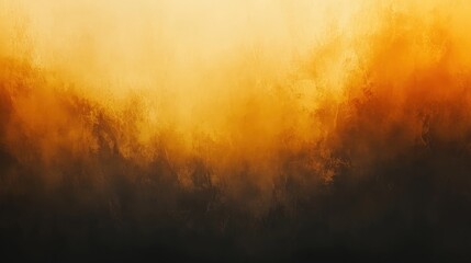 Fototapeta premium Textured gradient background transitioning from deep gray to rich brown and golden yellow, featuring a soft glow that creates a warm atmosphere, perfect for banners or posters