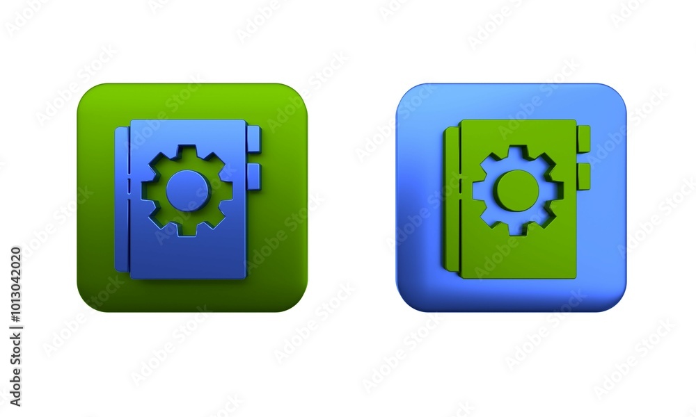 Poster colorful user manual icon isolated on white background. user guide book. instruction sign. read befo
