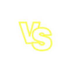 Fototapeta premium Versus Line Icon