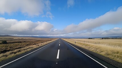 A straight road stretches into the distance, symbolizing progress and new beginnings in your journey of self-reflection