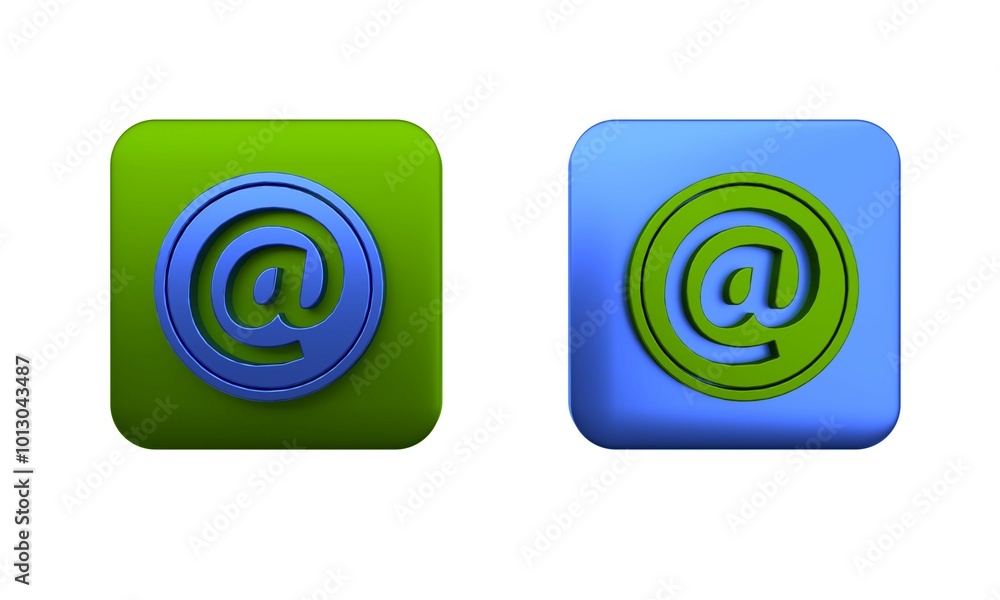 Poster colorful mail and e-mail icon isolated on white background. envelope symbol e-mail. email message si