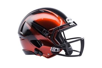 Fototapeta premium American football helmet, white isolated background transparent background