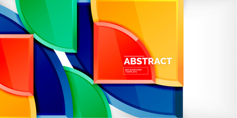 Triangle circles background. Vector Illustration For Wallpaper, Banner, Background, Card, Book Illustration, landing page