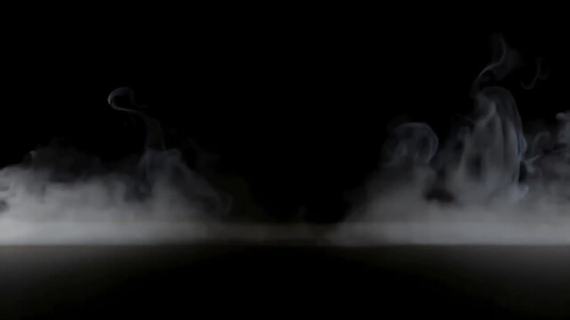 Smoke filling the ground near the center of the screen (can be looped)