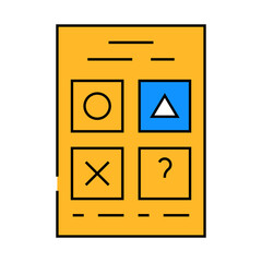 testing for self study line icon vector. testing for self study sign. isolated symbol illustration