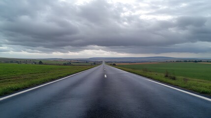 A straight road stretches into the distance, symbolizing progress and new beginnings in your journey of self-reflection