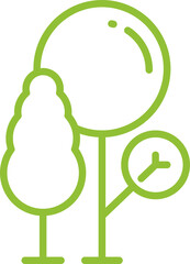 Tree and Plant Line Icon
