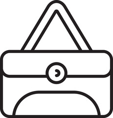 Fashion Handbag Line Icon