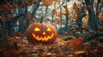 Halloween Pumpkin Autumn Holiday Concept